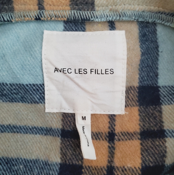 Anthropologie Avec Les Filles Plaid Fleece Shacket - Picture 15 of 16